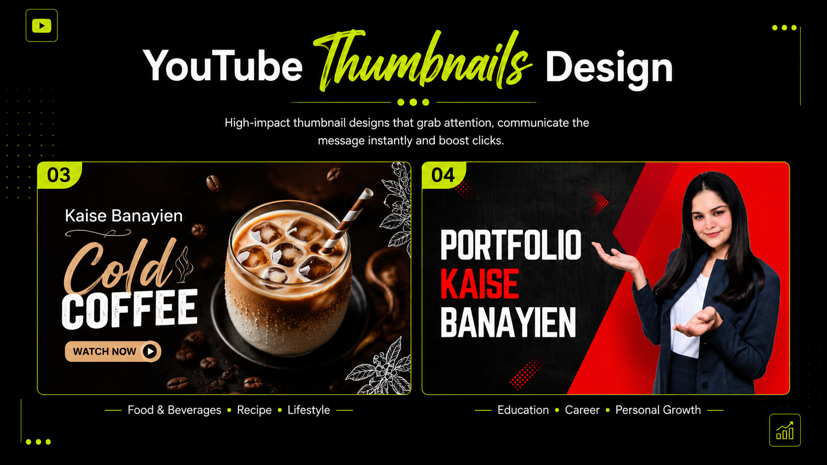 Thumbnails 03 — 04 — graphic design work by Disha Gamoth