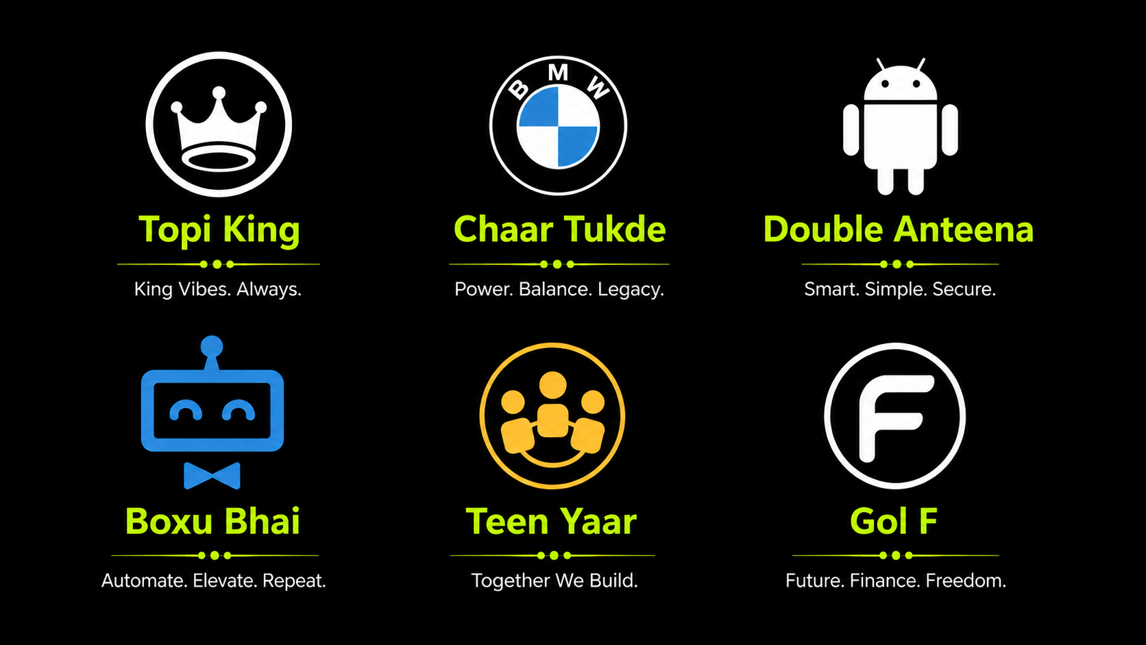Logo Collection — graphic design work by Disha Gamoth